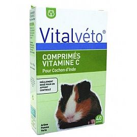 COMPRIMES VITAMINE C X40 VITALVETO au rayon Rongeurs et Furets, Alimentation - Vitamines
