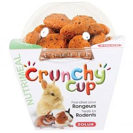 Crunchy Cup Candy Carotte & Lin au rayon Rongeurs et Furets, Alimentation - Friandises et Baguettes