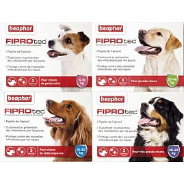 FIPROTEC pipettes antiparasitaire pour chien au rayon Chiens, Cosmétique - Soins & Antiparasitaire